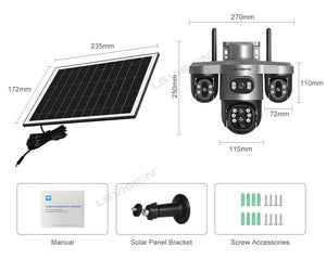 LS Vision 20MP Solar WiFi Surveillance Camera V380 Pro 10X Optical Zoom Outdoor - stepyours.com
