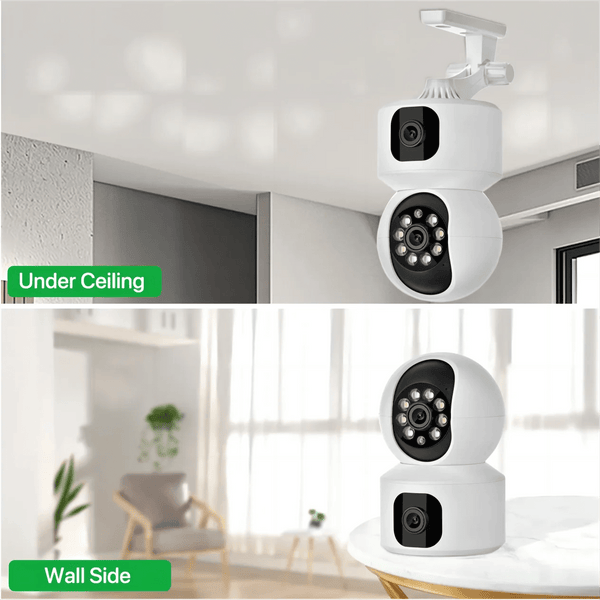 Tuya 8MP Dual Lens WiFi Baby Monitor - Auto Tracking And Color Night Vision - stepyours.com