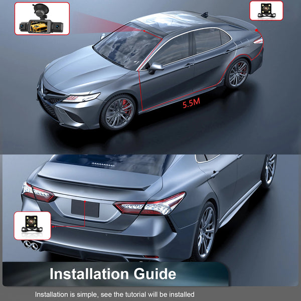 4 Channel Dashcam for Cars WiFi FHD 1080P Night Vision Loop Recording Kit - stepyours.com