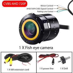 AHD 1080P Car Front And Rear View Reversing Camera 170 Degree Fisheye Lens - stepyours.com