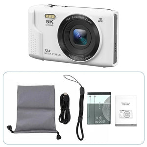 Ourlife 5K 72MP Compact Digital Camera With Two Point Eight Inch LCD 16X Zoom - stepyours.com