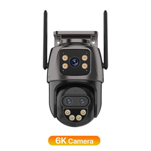 Wonsdar 6K 9MP IP Camera 8x Zoom Tri Lens PTZ With Dual Screen iCSee App - stepyours.com