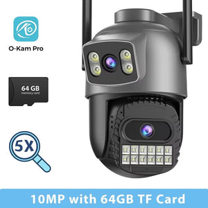 BESDER 15MP WiFi Outdoor Camera Dual Screen 10X Zoom PTZ Security IP Cam - stepyours.com