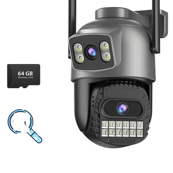 BESDER 15MP WiFi Outdoor Camera Dual Screen 10X Zoom PTZ Security IP Cam - stepyours.com