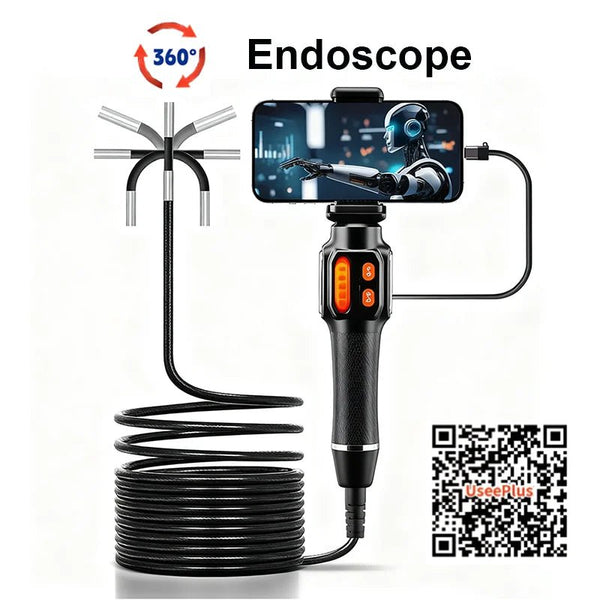 Type C 360 Degree Two Way Rotary Endoscope Camera 1080P HD For Car Inspection - stepyours.com