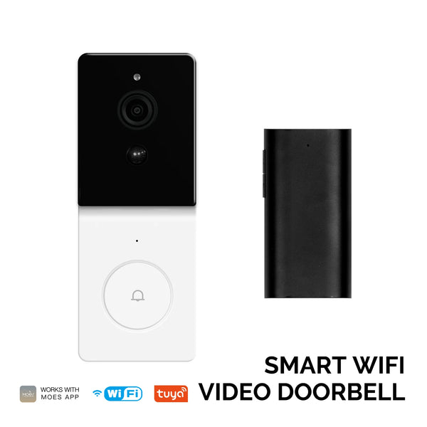 MOES Tuya 1080P Smart WiFi Video Doorbell Camera Wireless 2-Way Audio Intercom Night Vision with 64 GB SD Card，Home Security by stepyours.com