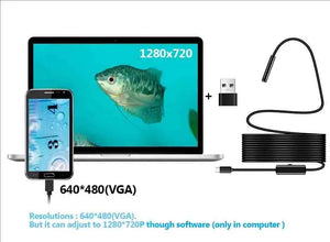 USB Type - C Flexible Endoscope Camera - 7mm Lens With 6 LEDs For Android OTG - stepyours.com