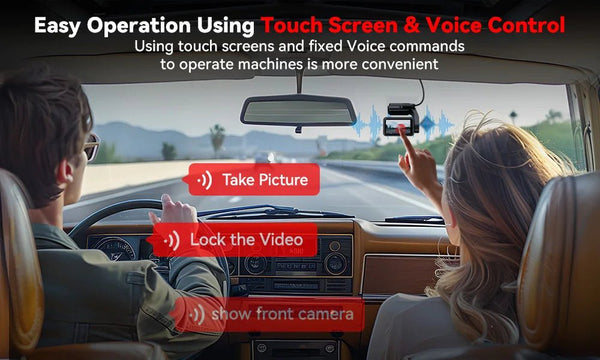 Redtiger A4 4K Dash Cam Front and Rear GPS and 5G WiFi Night Vision Parking - stepyours.com