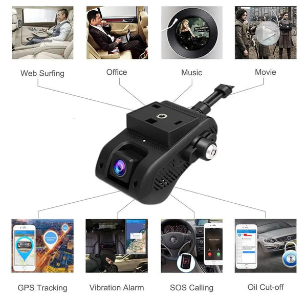 JIMIMAX 4G Dash Cam Front and Rear JC400A WIFI Hotspot GPS Live Stream App - stepyours.com
