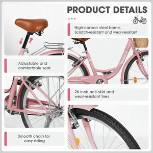 Comfortable Inch Beach Cruiser Bike — product image 2