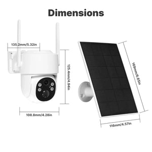 MOES Tuya Solar Powered 4G WiFi 4MP Security Camera With Color Night Vision - stepyours.com