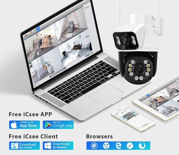 ASECAM 12MP 6K WiFi Camera - 8X Zoom With AI Human Detection Auto Tracking - stepyours.com
