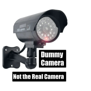 Eleopard Fake Security Camera - Waterproof Dummy CCTV With Red LED Add Hooks - stepyours.com