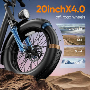 Urlife Fat Tire Ebike — product view 3