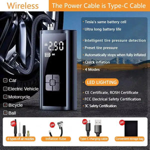 Portable LCD Car Tire Inflator — product view 7