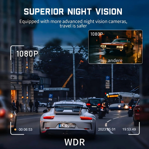4 Channel Car Dash Cam With WiFi FHD 1080P Front Left Right Rear Night Vision - stepyours.com