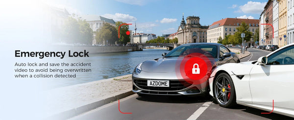 AZDOME M550 Pro Dash Cam 5.8GHz WiFi 4K 2.5K GPS IR Night Vision 3.19in - stepyours.com