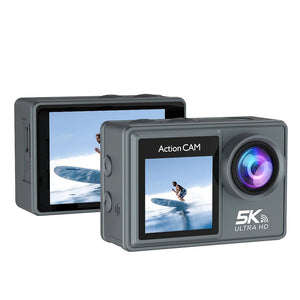 Adventure Ready Action Camera 5K 4K60FPS Dual IPS Touch LCD Waterproof 30M - stepyours.com