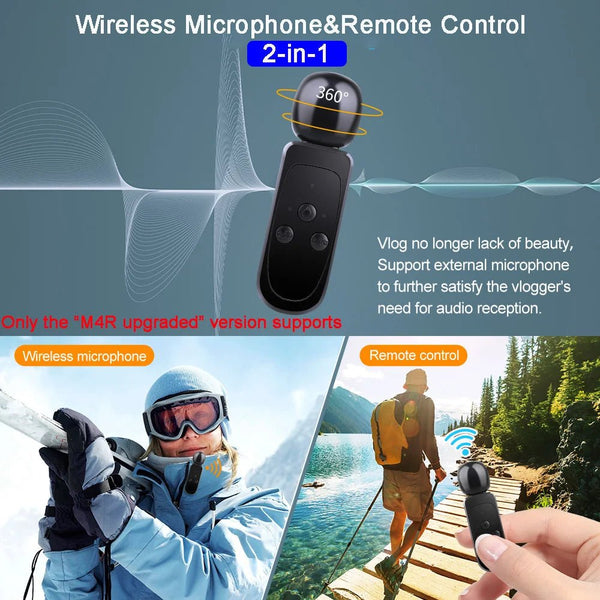 HUAFANT M4R Action Camera 5K 4K60FPS Waterproof 30m IPS Touch LCD 5X Zoom - stepyours.com