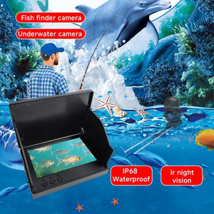 Dodosee 220 Degree Underwater Fishing Camera 1080P Night Vision LCD Fish Finder - stepyours.com