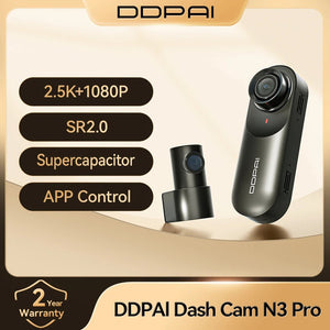 DDPAI Mola N3 Pro Dash Camera 2.5K With WiFi Car DVR - stepyours.com