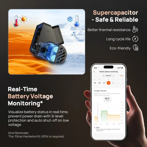 70mai Ultra HD 4K Dash Cam A810 A810S With Built In GPS ADAS 150 Degree FOV - stepyours.com
