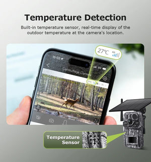 INQMEGA4G Solar Trail Camera 2K Night Vision 5MP PIR Motion Activated - stepyours.com