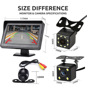 4.3 Inch Rear View Camera Monitor for Car Parking and Reversing System - stepyours.com