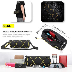 Rhinowalk Motorcycle Bumper Bag 2.4L Universal Side Bag Tail Saddle Luggage Pack Rear Seat Bag Multifunction Shoulder Bag For Ad