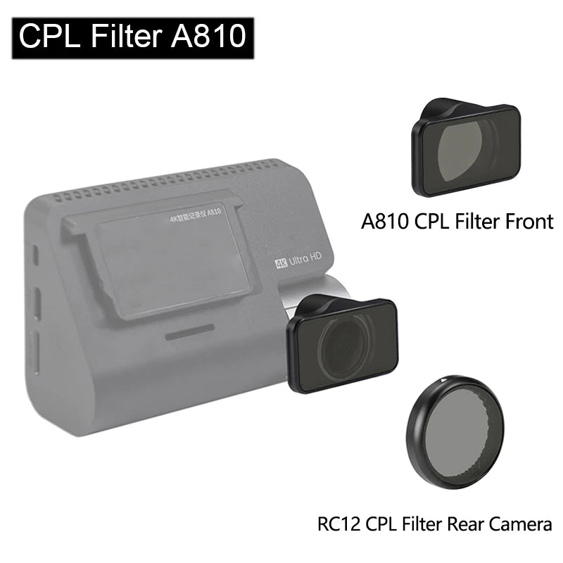 CPL Filter For 70mai A810 RC12 RC24 Rear Cameras Compatible - stepyours.com
