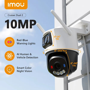 IMOU Ranger 4MP Bullet Lite Indoor Outdoor Security Camera AI Detection - stepyours.com