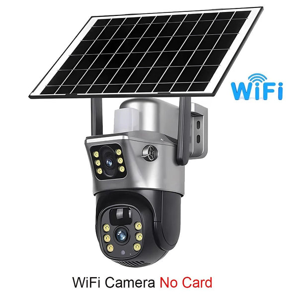 V380 Pro Solar Camera - Dual Lenses 8MP 4K 4G WiFi Night Vision - stepyours.com