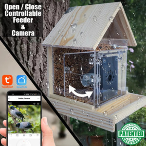 Smart Tuya Bird House 4MP HD WiFi Camera Real Time Bird Watching Nest Add Hooks - stepyours.com