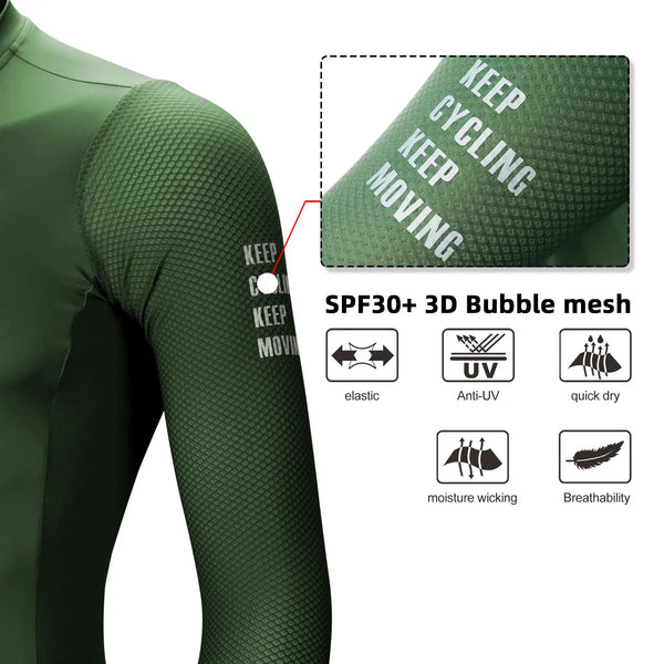 Breathable Unisex Cycling Jersey Fit — product view 3