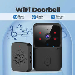 2026 Wireless Smart Video Doorbell, 2.4G WiFi Home Security Camera, 2-way Audio, Night Vision, Battery, Secure Home Monitoring by stepyours.com