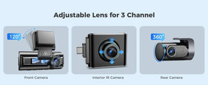 AZDOME M550 Pro 4K Dash Cam WiFi GPS Night Vision Parking Monitor Rear Camera - stepyours.com