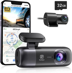 REDTIGER F9 Dash Cam 4K Front Rear WiFi GPS Parking Night Vision App Control - stepyours.com