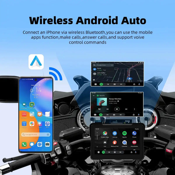 Portable Wireless CarPlay Moto Dashboard — product view 4