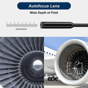 ENWOR Industrial Endoscope 4.3 Inch IPS Screen Autofocus Camera With Triple Lens - stepyours.com