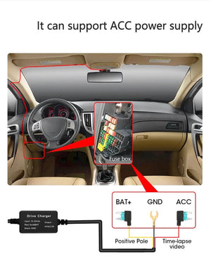 10 Inch Car Touch Screen Rear View Mirror Dash Cam Front And Rear Cameras - stepyours.com