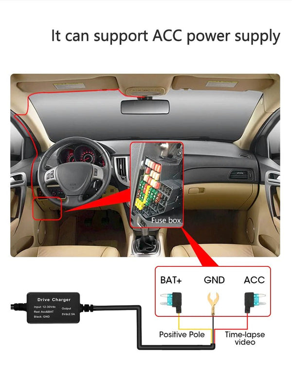 10 Inch Car Touch Screen Rear View Mirror Dash Cam Front And Rear Cameras - stepyours.com