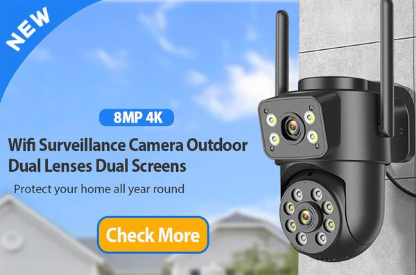 ICSEE 5MP Solar Wireless Outdoor Camera 7800mAh Battery 365 Day Standby - stepyours.com