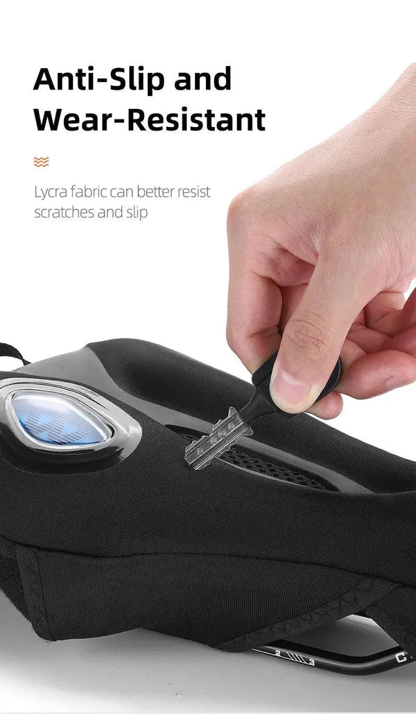 Gel Memory Foam Bike Saddle Cover With Safety Taillights