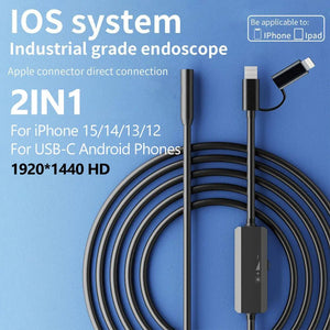 5.5 To 8mm Endoscope For Android And iPhone Real Time Boroscope Tight Spaces - stepyours.com
