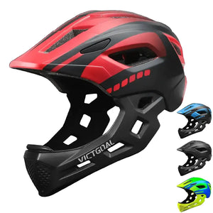 Kids Detachable Full Face Cycle Helmet — product view 1