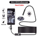 Practical 7mm Android Endoscope - 3 In 1 USB Micro USB Type - C Borescope IP67 - stepyours.com