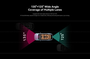 DDPAI Dash Cam N1 Dual Front And Rear Night Vision 1296P App Control - stepyours.com