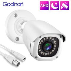 Gadinan 5MP AHD Outdoor Bullet Camera With Wired Coax HD Night Vision - stepyours.com