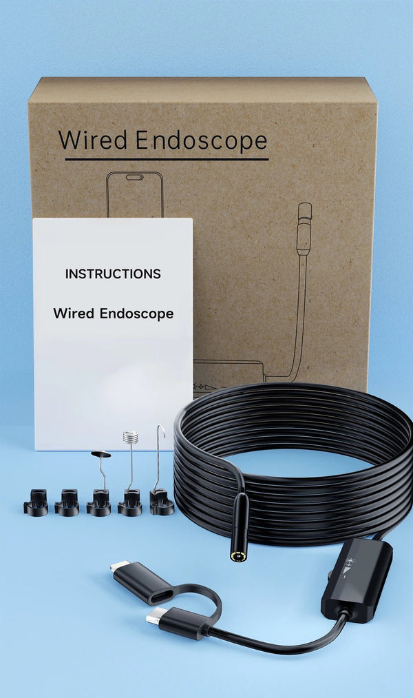 Android Endoscope 2 In 1 Camera USB C iOS Borescope Waterproof - stepyours.com