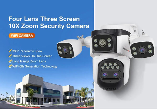 LS Vision LS - WL320 - 10X Outdoor PTZ Camera With Auto Tracking AI Pro - stepyours.com